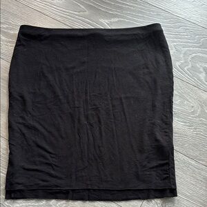 Black Knee-Length Pencil Skirt for Work